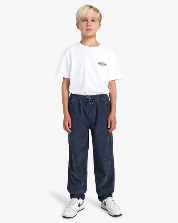 1 Larry Cord - E-Waist Trousers for Boys 8-16 Black EBBNP03005 Billabong