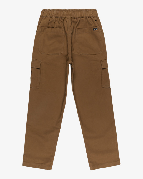 5 Larry Cargo - Pantalon cargo taille élastique pour Garçon 8-16 ans Marron EBBNP03007 Billabong