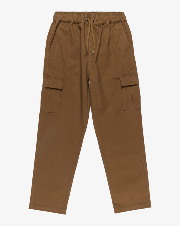4 Larry Cargo - Pantalon cargo taille élastique pour Garçon 8-16 ans Marron EBBNP03007 Billabong