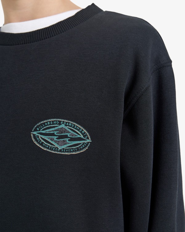 3 Foundation Cr - Rundhals-Sweatshirt für Jungen 8-16 Schwarz EBBSF00131 Billabong