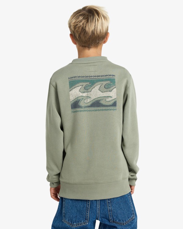 1 Foundation Cr - Rundhals-Sweatshirt für Jungen 8-16 Grün EBBSF00131 Billabong