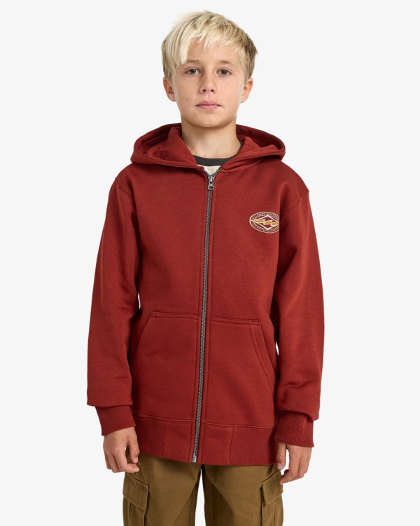 0 Foundation - Pullover Hoodie for Boys 8-16 Red EBBSF00134 Billabong