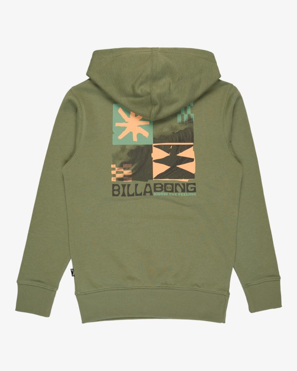 7 Foundation - Sweatshirt com capuz para Rapazes 8-16 Verde EBBSF00141 Billabong