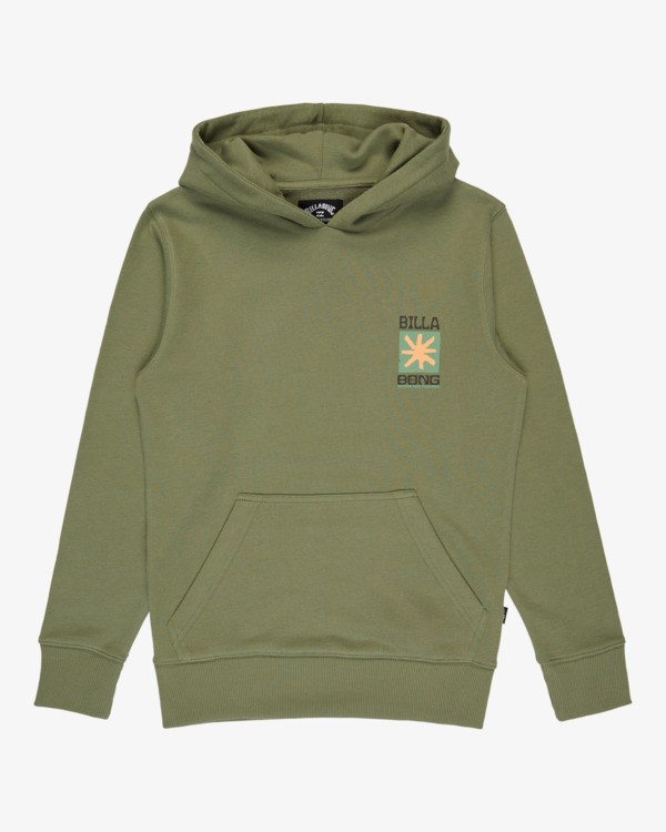 6 Foundation - Sweatshirt com capuz para Rapazes 8-16 Verde EBBSF00141 Billabong