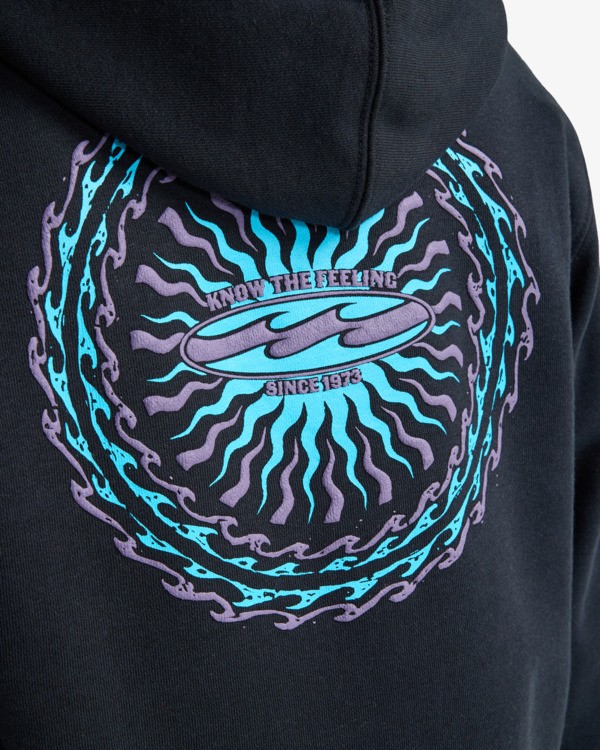 4 Foundation - Sweatshirt com capuz para Rapazes 8-16 Preto EBBSF00141 Billabong