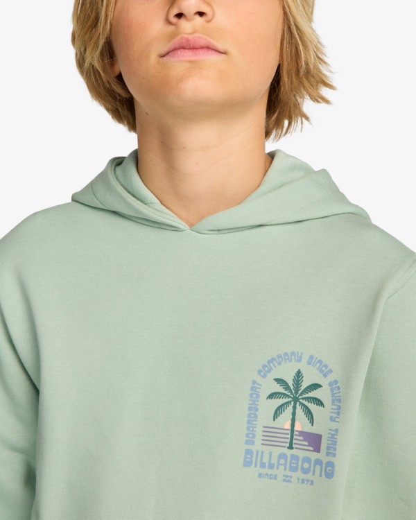 4 Foundation - Sweatshirt com capuz para Rapazes 8-16 Verde EBBSF00141 Billabong