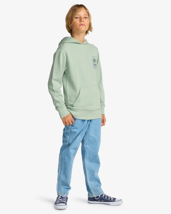 1 Foundation - Sweatshirt com capuz para Rapazes 8-16 Verde EBBSF00141 Billabong