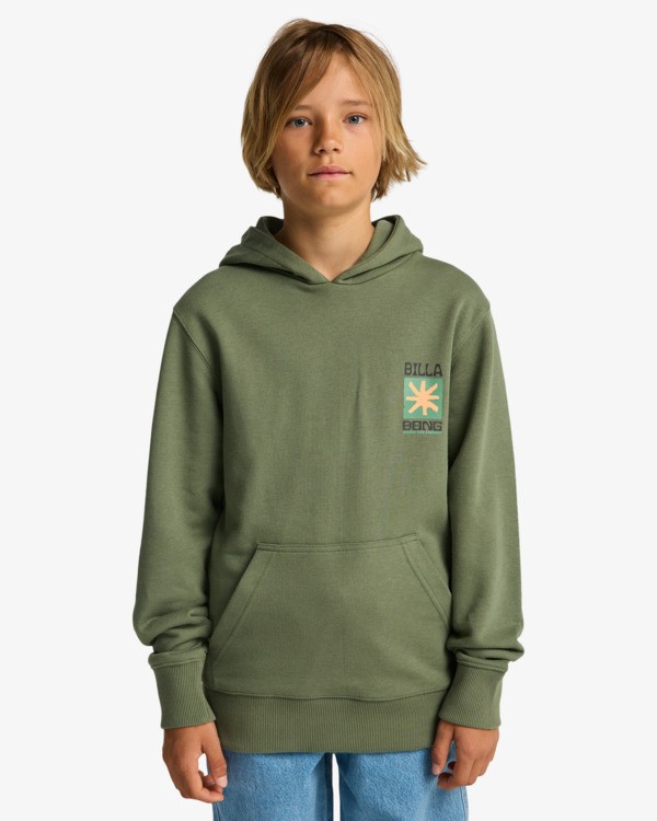 0 Foundation - Sweatshirt com capuz para Rapazes 8-16 Verde EBBSF00141 Billabong