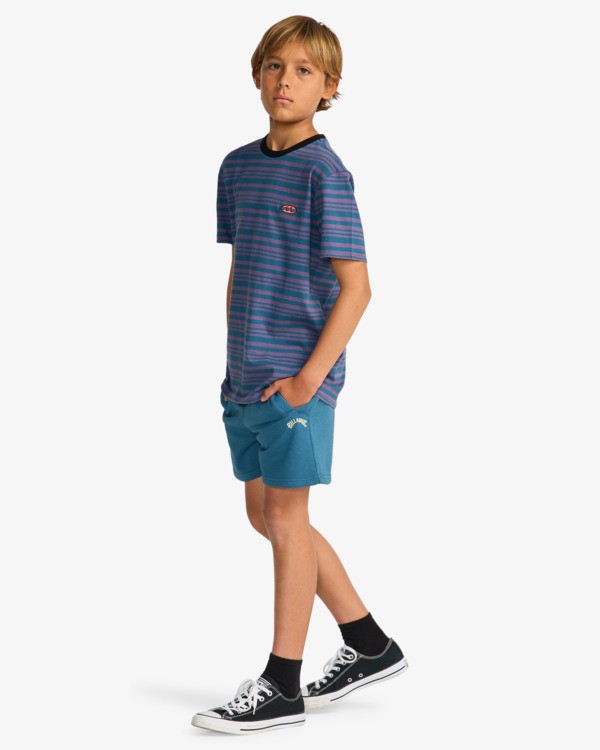 1 Arch 15" - Short de marche &agrave; taille &eacute;lastique pour Gar&ccedil;on 8-16 Bleu EBBWS00110 Billabong