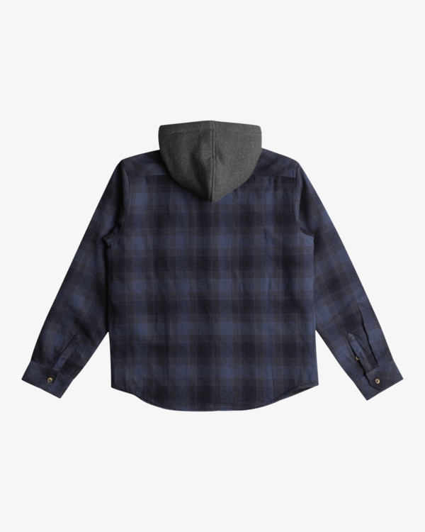 1 Coastline Flannel - Sherpa Overshirt met Lange Mouw voor Jongens 8-16 Blue EBBWT03000 Billabong