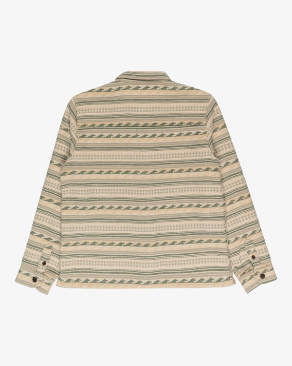 6 Offshore Jacquard Flannel - Flannel Shirt for Boys 8-16 Green EBBWT03003 Billabong