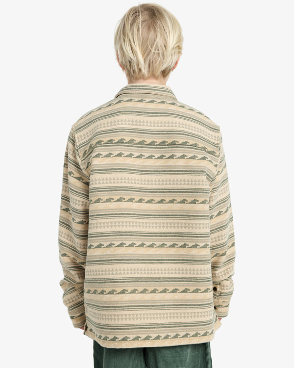 2 Offshore Jacquard Flannel - Flannel Shirt for Boys 8-16 Green EBBWT03003 Billabong