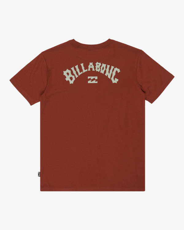 1 Arch Wave - Short Sleeve T-Shirt for Boys 8-16 Red EBBZT00101 Billabong