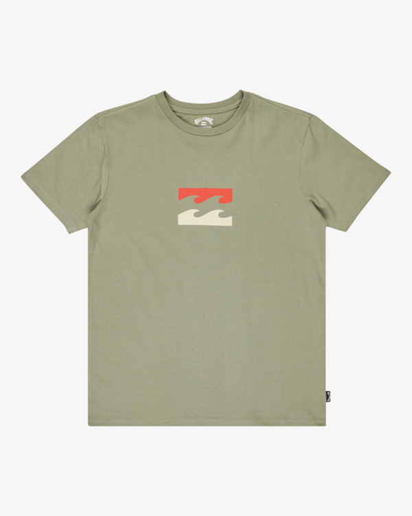 0 Team Wave - T-shirt de manga curta para rapazes 8-16 Verde EBBZT00123 Billabong