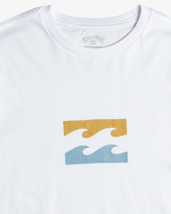 2 Team Wave - T-Shirt voor Jongens 8-16 White EBBZT00123 Billabong