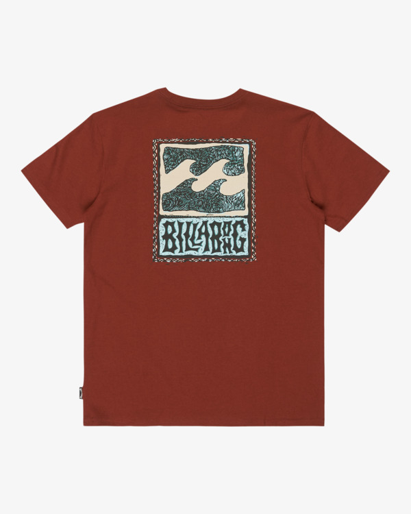 6 Stamp - Short Sleeve T-Shirt for Boys 8-16 Red EBBZT00176 Billabong