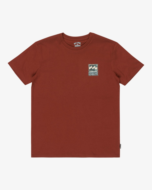 5 Stamp - Short Sleeve T-Shirt for Boys 8-16 Red EBBZT00176 Billabong