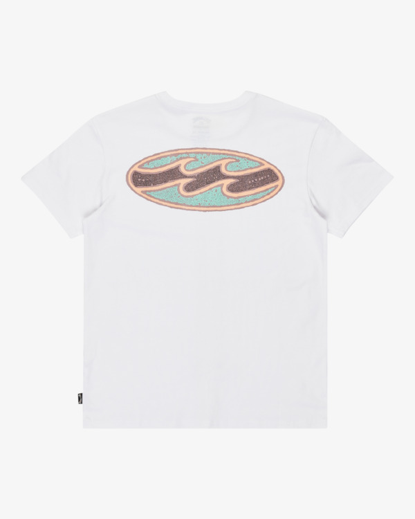 1 Crayon Wave - Short Sleeve T-Shirt for Boys 8-16 White EBBZT00178 Billabong