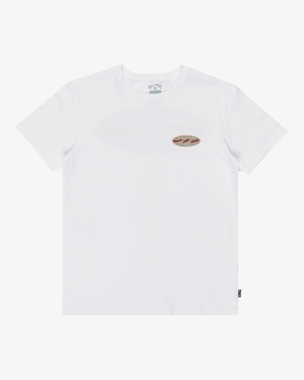 0 Crayon Wave - Short Sleeve T-Shirt for Boys 8-16 White EBBZT00178 Billabong
