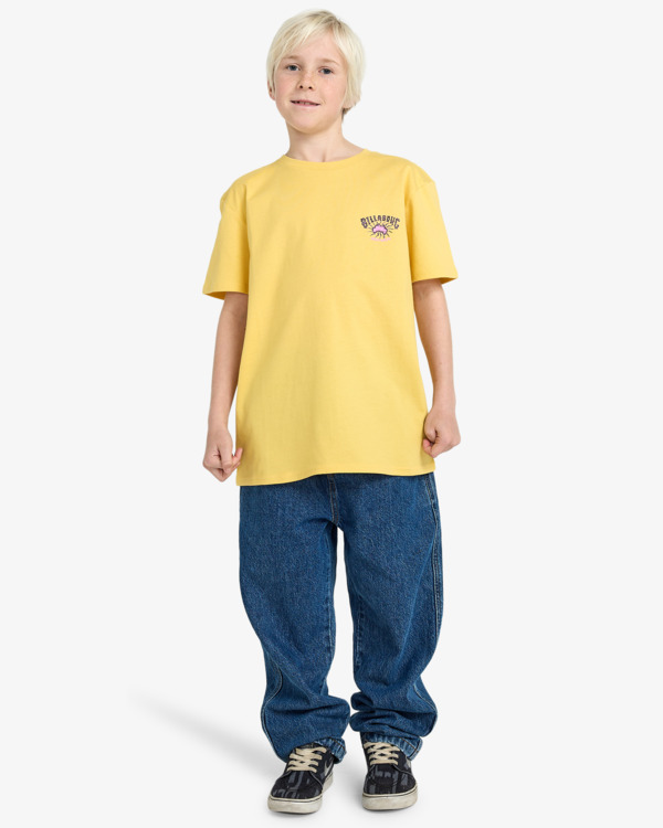 2 Origin - T-Shirt à manches courtes pour Garçon 8-16 ans Jaune EBBZT00184 Billabong