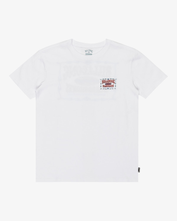 5 Double Spread - Short Sleeve T-Shirt for Boys 8-16 White EBBZT00186 Billabong