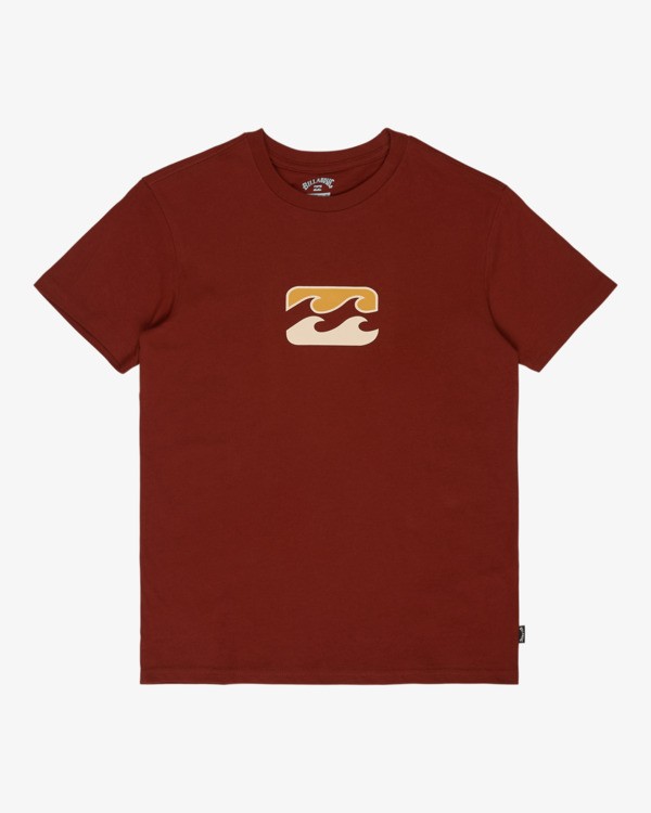 0 Icon Wave - T-shirt met korte mouwen voor Jongens 8-16 Red EBBZT00220 Billabong