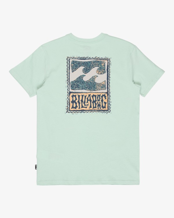1 Stamp - Short Sleeve T-Shirt for Boys 8-16 Green EBBZT00221 Billabong