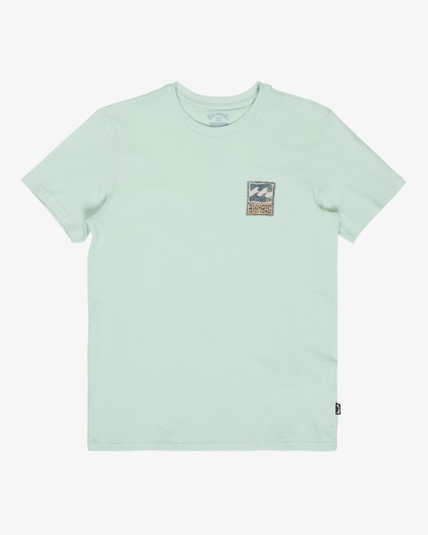 0 Stamp - Short Sleeve T-Shirt for Boys 8-16 Green EBBZT00221 Billabong