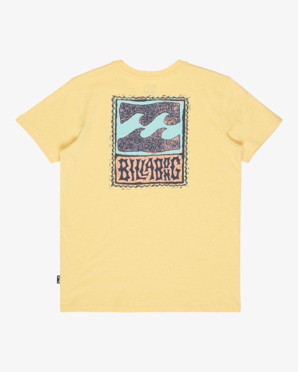 1 Stamp - Short Sleeve T-Shirt for Boys 8-16 Yellow EBBZT00221 Billabong