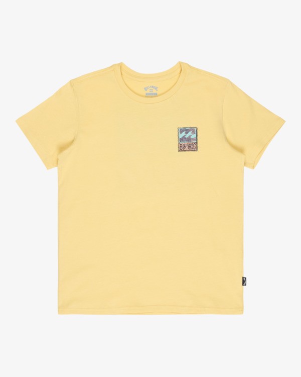 0 Stamp - Short Sleeve T-Shirt for Boys 8-16 Yellow EBBZT00221 Billabong