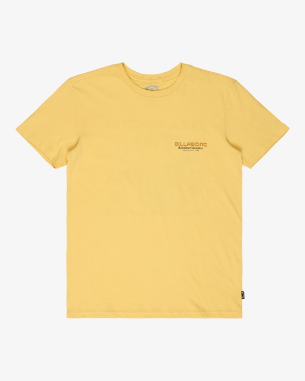 0 Tailgating - Short Sleeve T-Shirt for Boys 8-16 Yellow EBBZT00227 Billabong