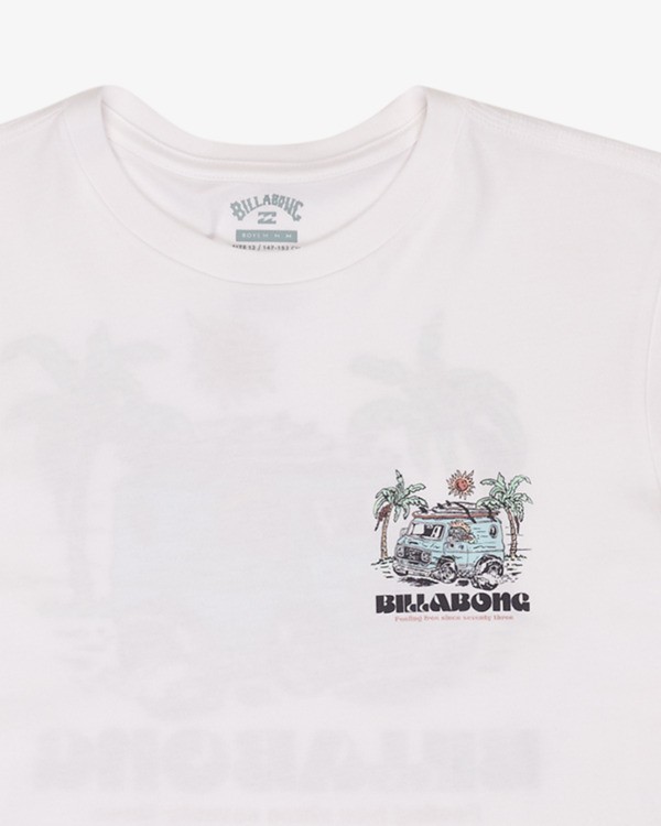 2 Rush To Relax - Short Sleeve T-Shirt for Boys 8-16 White EBBZT00231 Billabong
