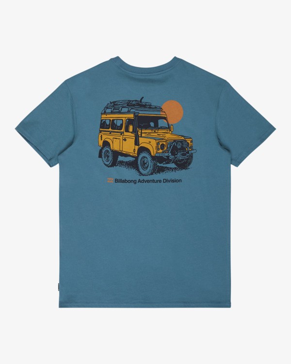 1 Make Tracks - Short Sleeve T-Shirt for Boys 8-16 Blue EBBZT00237 Billabong