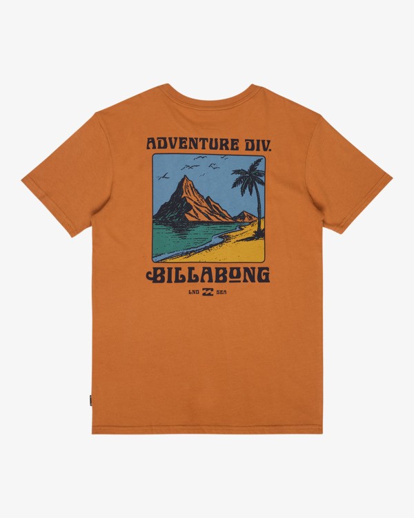 1 Post Cards - T-Shirt f&uuml;r Jungen 8-16 Braun EBBZT00239 Billabong