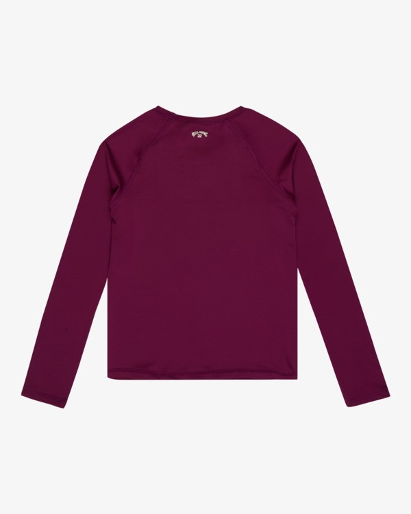 1 Girls Surf Dayz - Long Sleeves UPF 50 Surf T-Shirt for Boys 8 - 16 Purple EBGWR03003 Billabong