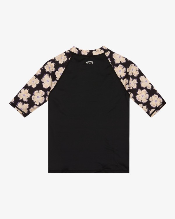 1 Girls Floral - Short Sleeves One-Piece Rashguard for Boys 8 - 16 Black EBGWR03005 Billabong