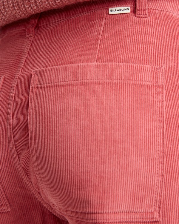 5 Be Free Cord - Fixed Waist Trousers for Women Pink EBJDP03002 Billabong