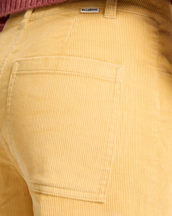 4 Be Free Cord - Fixed Waist Trousers for Women Yellow EBJDP03002 Billabong