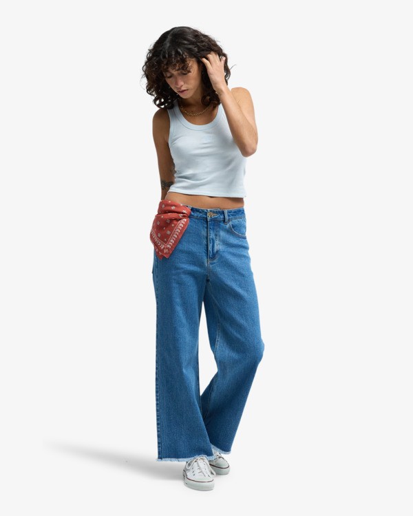 1 Be Free - Jeans large pour Femme Bleu EBJDP03003 Billabong