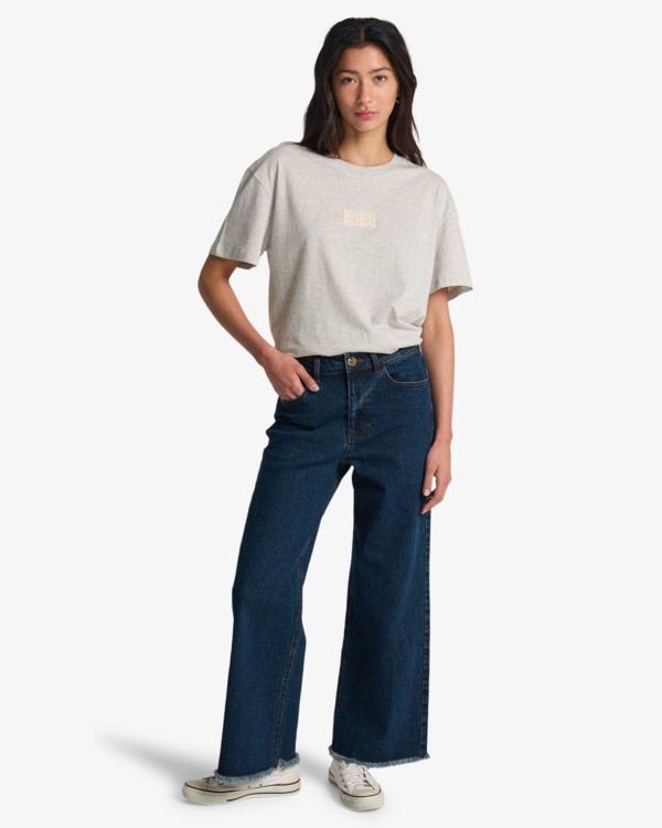 0 Be Free - Jeans large pour Femme Bleu EBJDP03003 Billabong