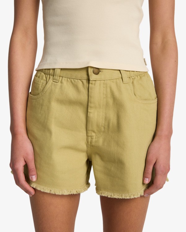 4 Little Sister - Elasticated Shorts for Women Green EBJDS00103 Billabong