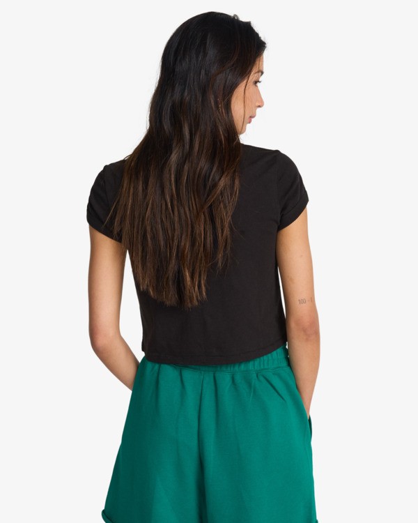2 So Typical - Short de cintura el&aacute;stica para mujer Verde EBJFB03004 Billabong