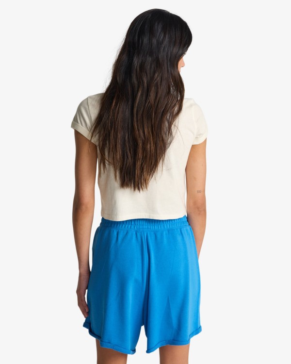 1 So Typical - Short de cintura el&aacute;stica para mujer Azul EBJFB03004 Billabong