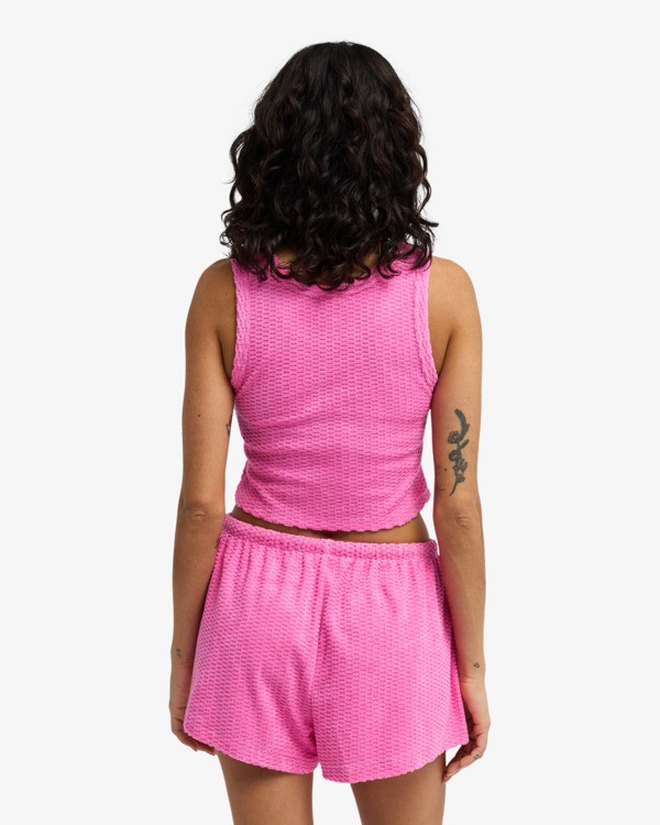 2 Cozy Beach - Elasticated Shorts for Women Pink EBJFB03007 Billabong