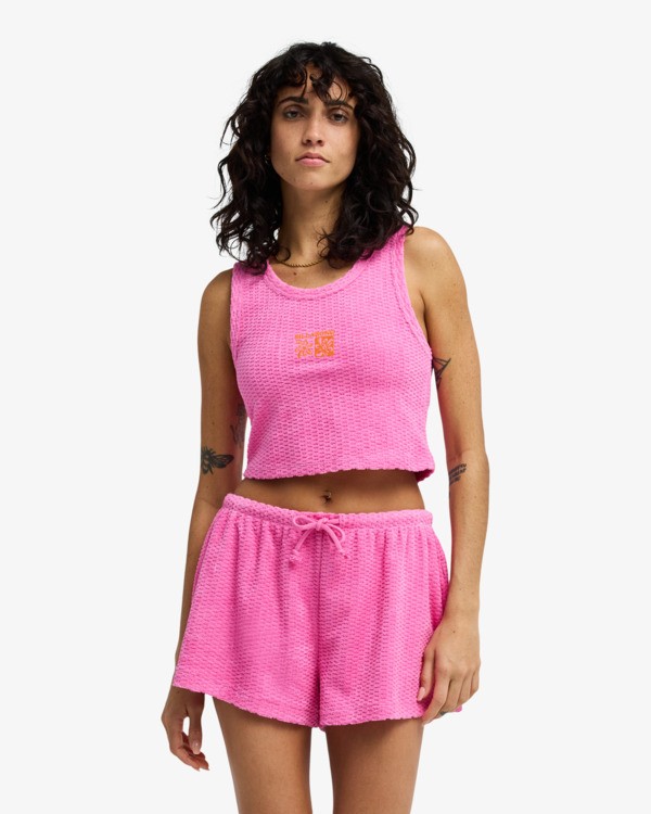 0 Cozy Beach - Elasticated Shorts for Women Pink EBJFB03007 Billabong