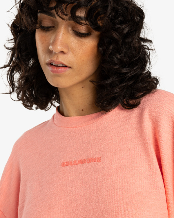 1 Cropped - Sudadera para Mujer Rosa EBJFT00144 Billabong