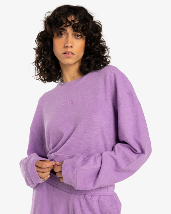 0 Cropped - Sweat pour Femme Violet EBJFT00144 Billabong