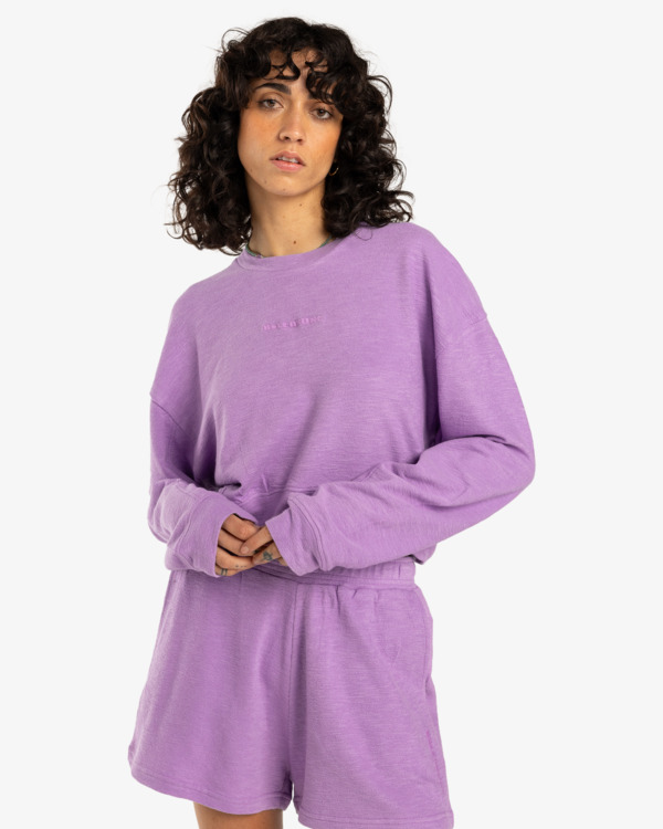 1 Cropped - Sweat pour Femme Violet EBJFT00144 Billabong