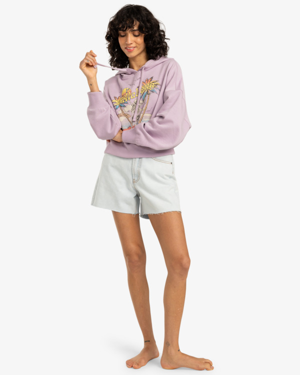 2 All Time - Pullover Hoodie for Women Purple EBJFT00146 Billabong