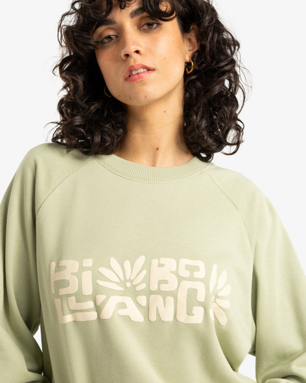 1 The Waves - Sudadera para Mujer Verde EBJFT00148 Billabong